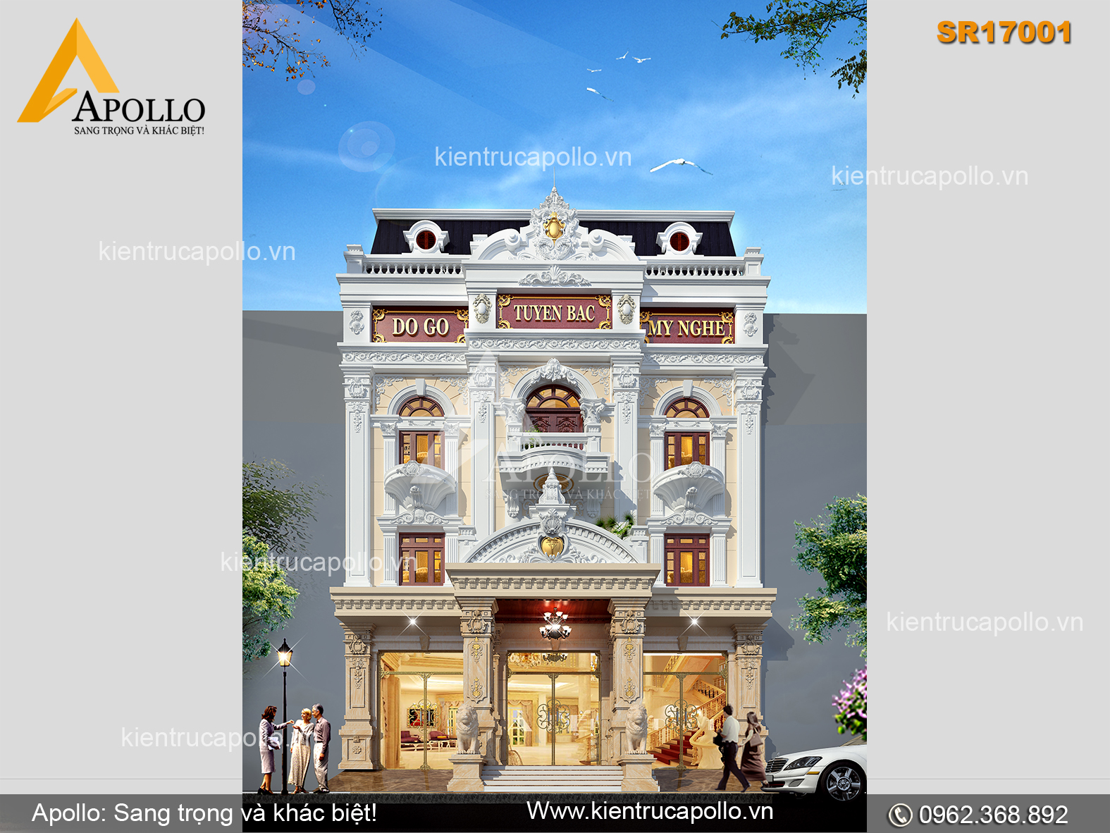 Mẫu showroom tân cổ điển đồ gỗ phong cách ấn tượng (SR17001)